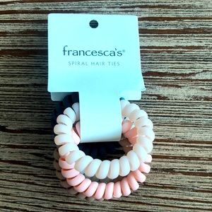 NWT: Francesca’s spiral hair ties
